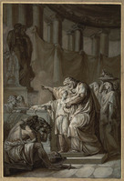 R+ 007a
          <br/>
          Hamilcar doet zijn zoon Hannibal eeuwige vijandschap aan de Romeinen zweren
          <br/>
          <em>Anoniem (18de eeuw)</em>